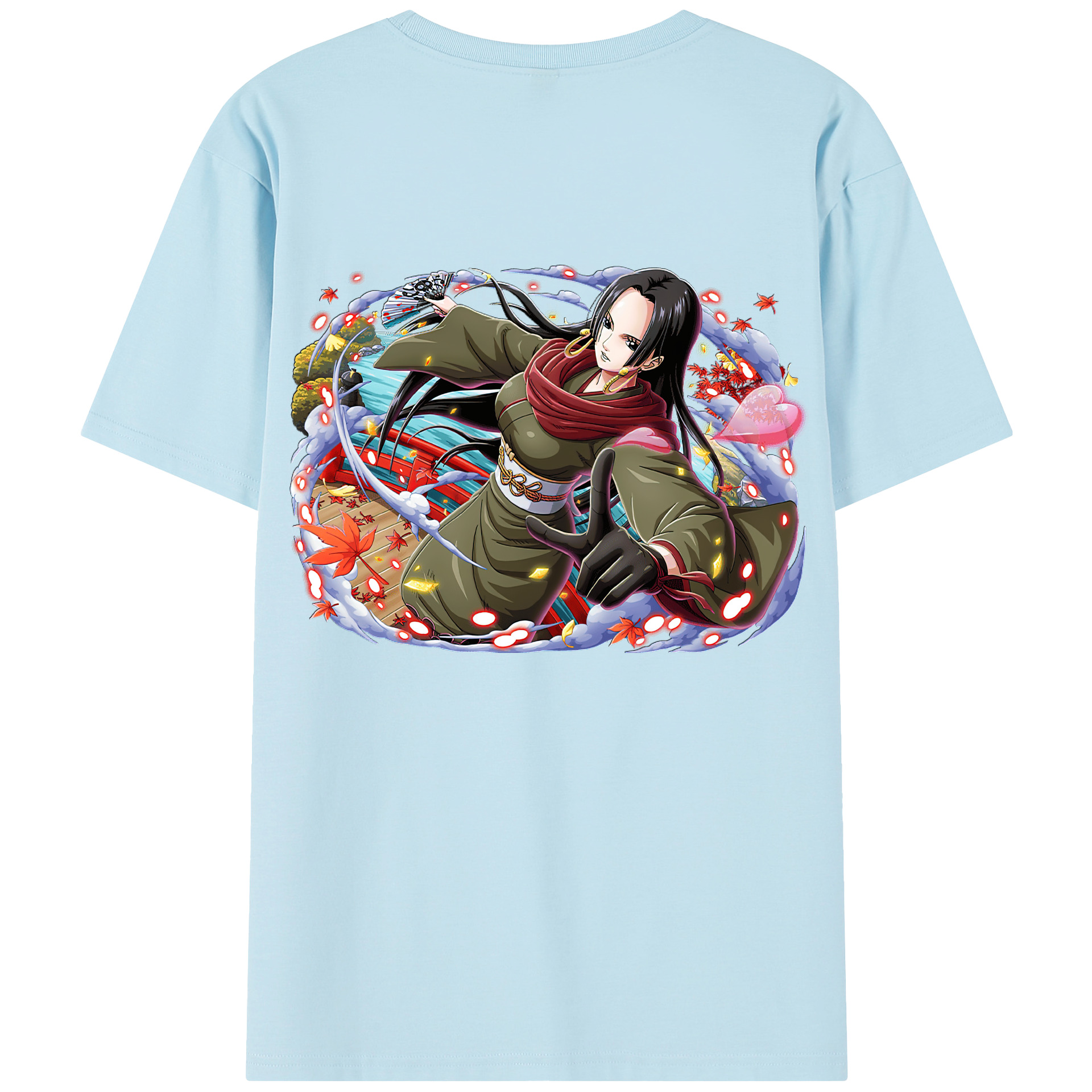 ワンピース ボア・ハンコック ONE PIECE Boa·Hancock 綿100％半袖Tシャツ（背面プリント）